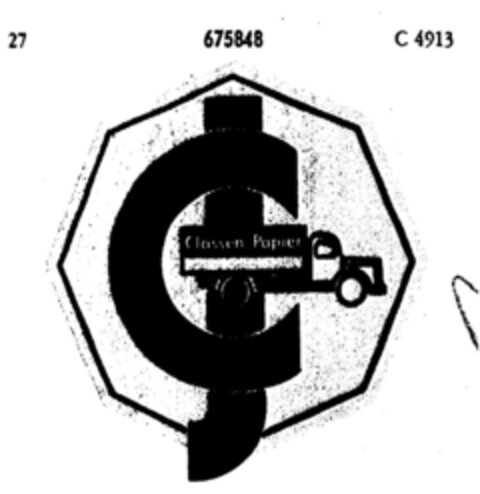 JC Classen-Papier Logo (DPMA, 16.08.1954)