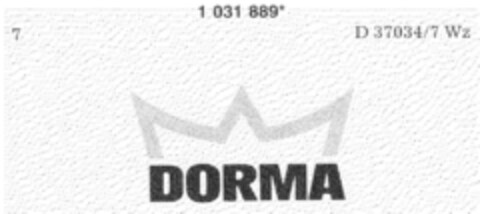 DORMA Logo (DPMA, 04.02.1982)