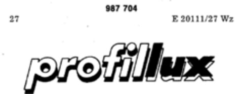 profillux Logo (DPMA, 15.09.1978)