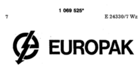 EUROPAK Logo (DPMA, 26.04.1984)