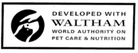 DEVELOPED WITH WALTHAM Logo (DPMA, 12.03.1991)