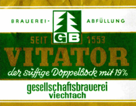 VITATOR Logo (DPMA, 18.08.1972)