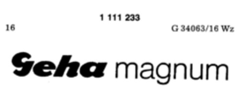 Geha magnum Logo (DPMA, 21.02.1987)