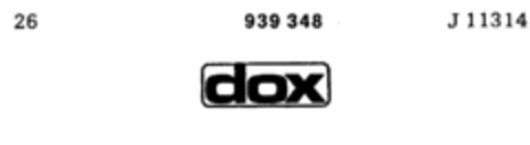 dox Logo (DPMA, 22.02.1974)