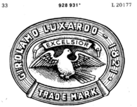 GIROLAMO LUXARDO Logo (DPMA, 11/08/1974)