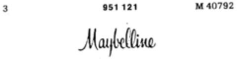 Maybelline Logo (DPMA, 27.08.1975)