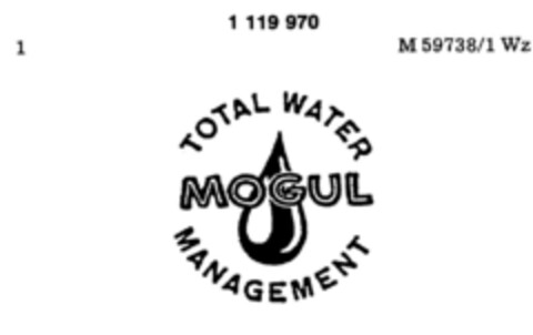 MOGUL TOTAL WATER MANAGEMENT Logo (DPMA, 04.12.1986)