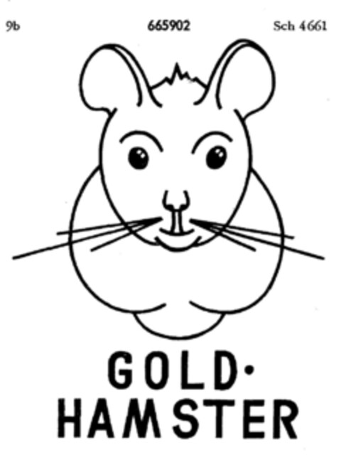 GOLD · HAMSTER Logo (DPMA, 14.04.1953)