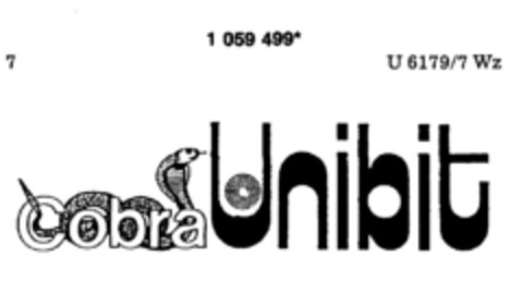 Cobra Unibit Logo (DPMA, 11/26/1983)