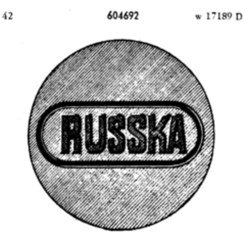 RUSSKA Logo (DPMA, 05/05/1949)
