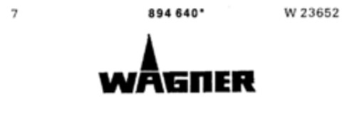 WAGNER Logo (DPMA, 11/27/1971)