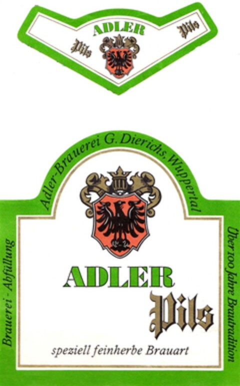 ADLER Pils speziell feinherbe Brauart Logo (DPMA, 29.04.1974)