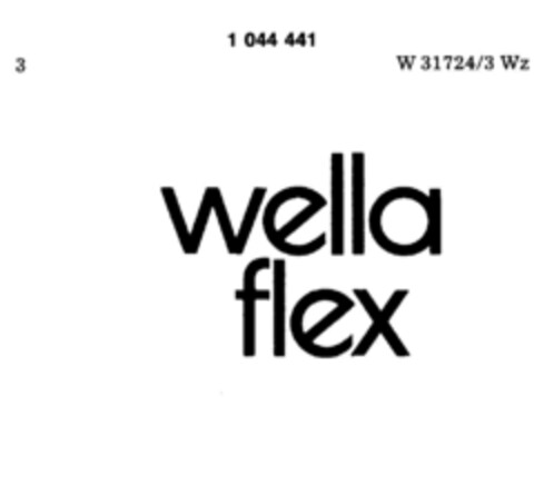 wella flex Logo (DPMA, 12.08.1981)