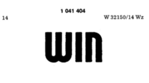 WIN Logo (DPMA, 09.02.1982)