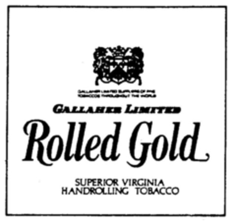 GALLAHER LIMITED Rolled Gold Logo (DPMA, 09/05/1990)