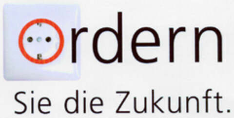 Ordern Sie die Zukunft. Logo (DPMA, 25.04.2001)