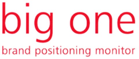 big one brand positioning monitor Logo (DPMA, 10.11.2009)