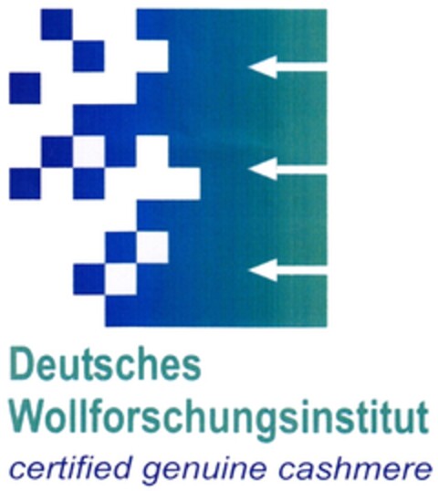 Deutsches Wollforschungsinstitut certified genuine cashmere Logo (DPMA, 09.02.2011)