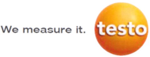 We measure it. testo Logo (DPMA, 08/17/2011)