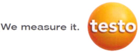 We measure it. testo Logo (DPMA, 17.08.2011)