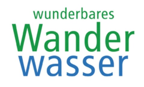 wunderbares Wanderwasser Logo (DPMA, 02/10/2013)