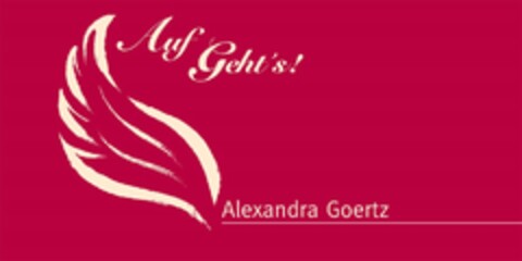 Auf Geht´s!  Alexandra Goertz Logo (DPMA, 11/14/2014)