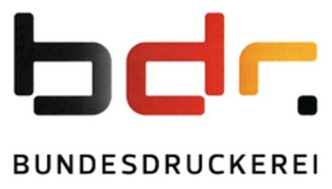 bdr. BUNDESDRUCKEREI Logo (DPMA, 01/27/2017)