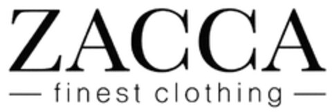 ZACCA - finest clothing - Logo (DPMA, 19.07.2017)