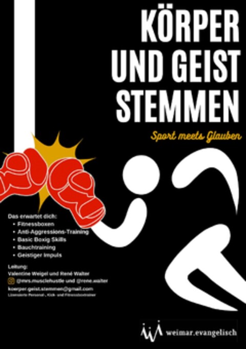 KÖRPER UND GEIST STEMMEN Sport meets Glauben Logo (DPMA, 09/12/2022)