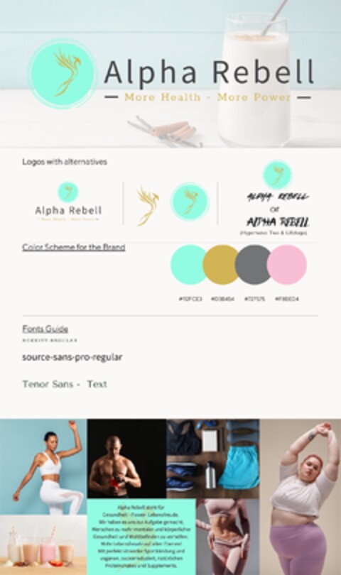 Alpha Rebell More Health More Power Logo (DPMA, 28.08.2023)