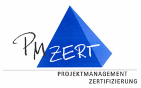 PM ZERT PROJEKTMANAGEMENT ZERTIFIZIERUNG Logo (DPMA, 17.03.2004)