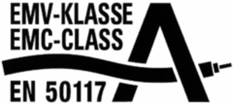 EMV-KLASSE EMC-CLASS EN 50117 Logo (DPMA, 18.03.2005)