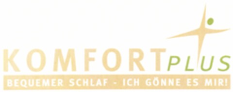 KOMFORT PLUS BEQUEMER SCHLAF - ICH GÖNNE ES MIR! Logo (DPMA, 01/23/2006)