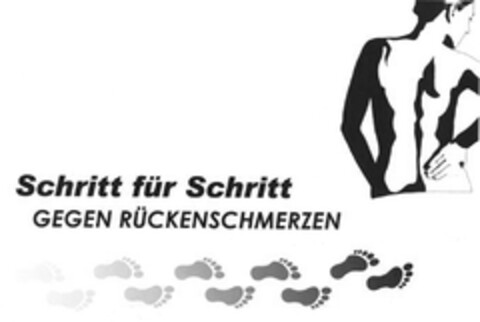 Schritt für Schritt GEGEN RÜCKENSCHMERZEN Logo (DPMA, 06/29/2007)