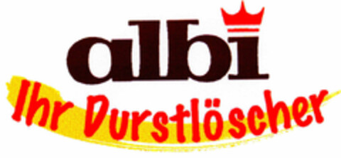 albi Ihr Durstlöscher Logo (DPMA, 21.06.1995)