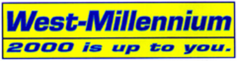 West-Millennium 2000 is up to you. Logo (DPMA, 12.11.1997)