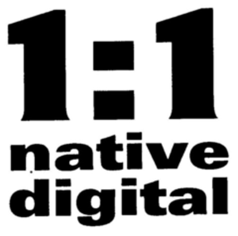 1:1 native digital Logo (DPMA, 14.02.1998)