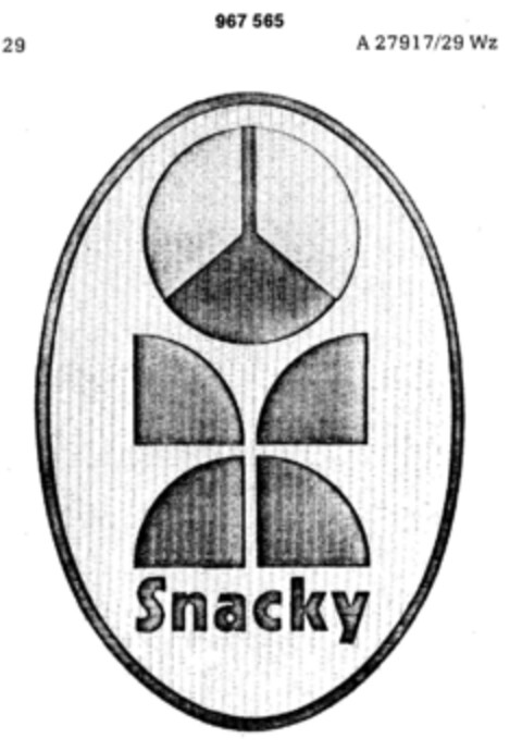 Snacky Logo (DPMA, 23.04.1976)