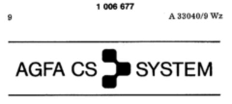 AGFA CS SYSTEM Logo (DPMA, 08.02.1980)