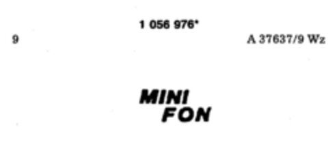 MINI FON Logo (DPMA, 29.09.1983)