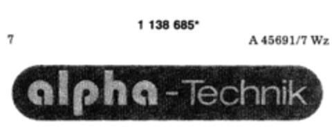 alpha - Technik Logo (DPMA, 13.01.1989)