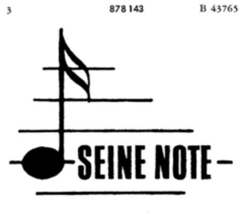 SEINE NOTE Logo (DPMA, 23.01.1970)