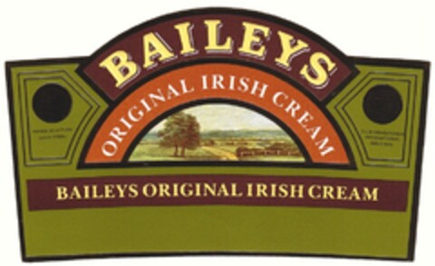 BAILEYS ORIGINAL IRISH CREAM Logo (DPMA, 12/02/1986)