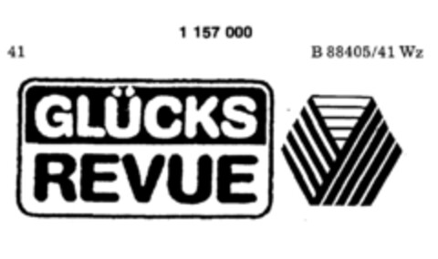 GLÜCKS REVUE Logo (DPMA, 06.10.1989)