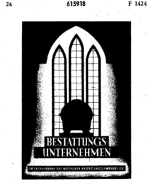 BESTATTUNGS- UNTERNEHMEN Logo (DPMA, 03/01/1951)