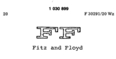 FF Fitz and Floyd Logo (DPMA, 02/03/1981)