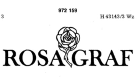 ROSA GRAF Logo (DPMA, 23.06.1977)