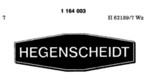 HEGENSCHEIDT Logo (DPMA, 31.08.1989)