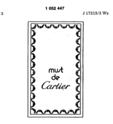 must de Cartier Logo (DPMA, 14.12.1981)