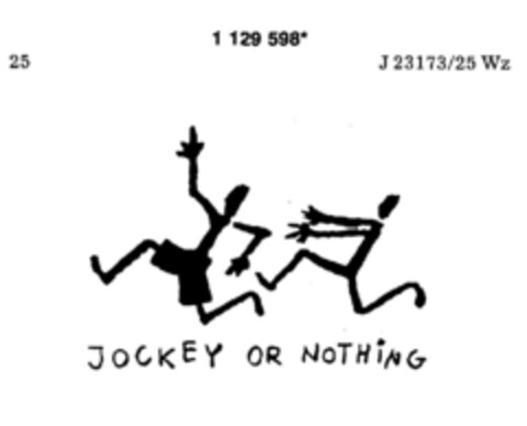 JOCKEY OR NOTHING Logo (DPMA, 11.08.1988)